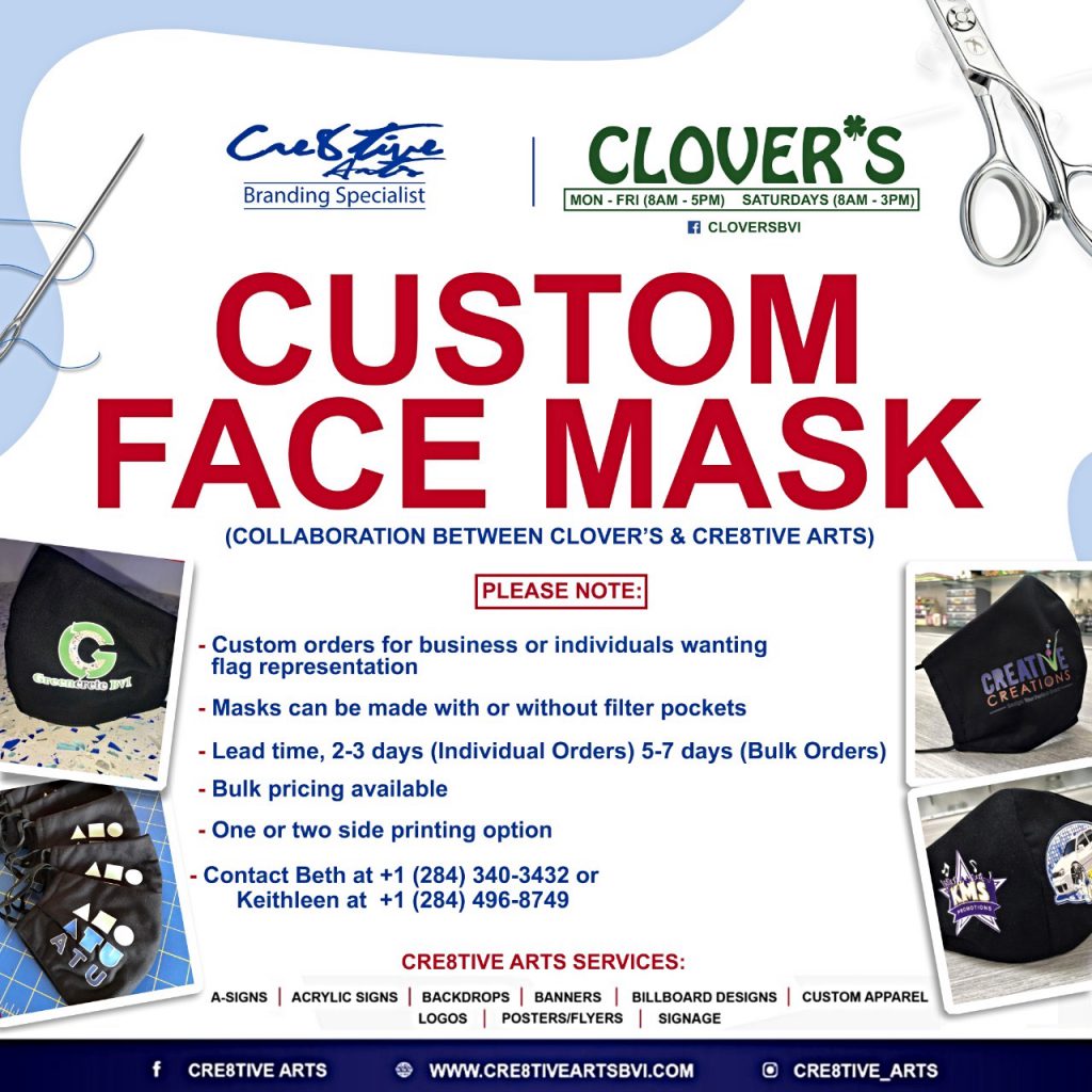 Cre8tive Arts and Clover’s Customized Mask Project